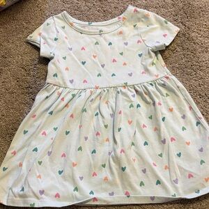 Cat & Jack Multicolor Heart Print Kids Dress
